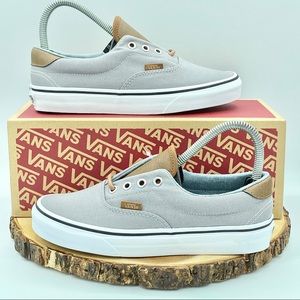 VANS ERA 59 Canvas & Leather Frost Gray/Acid Denim